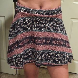patterned skirt